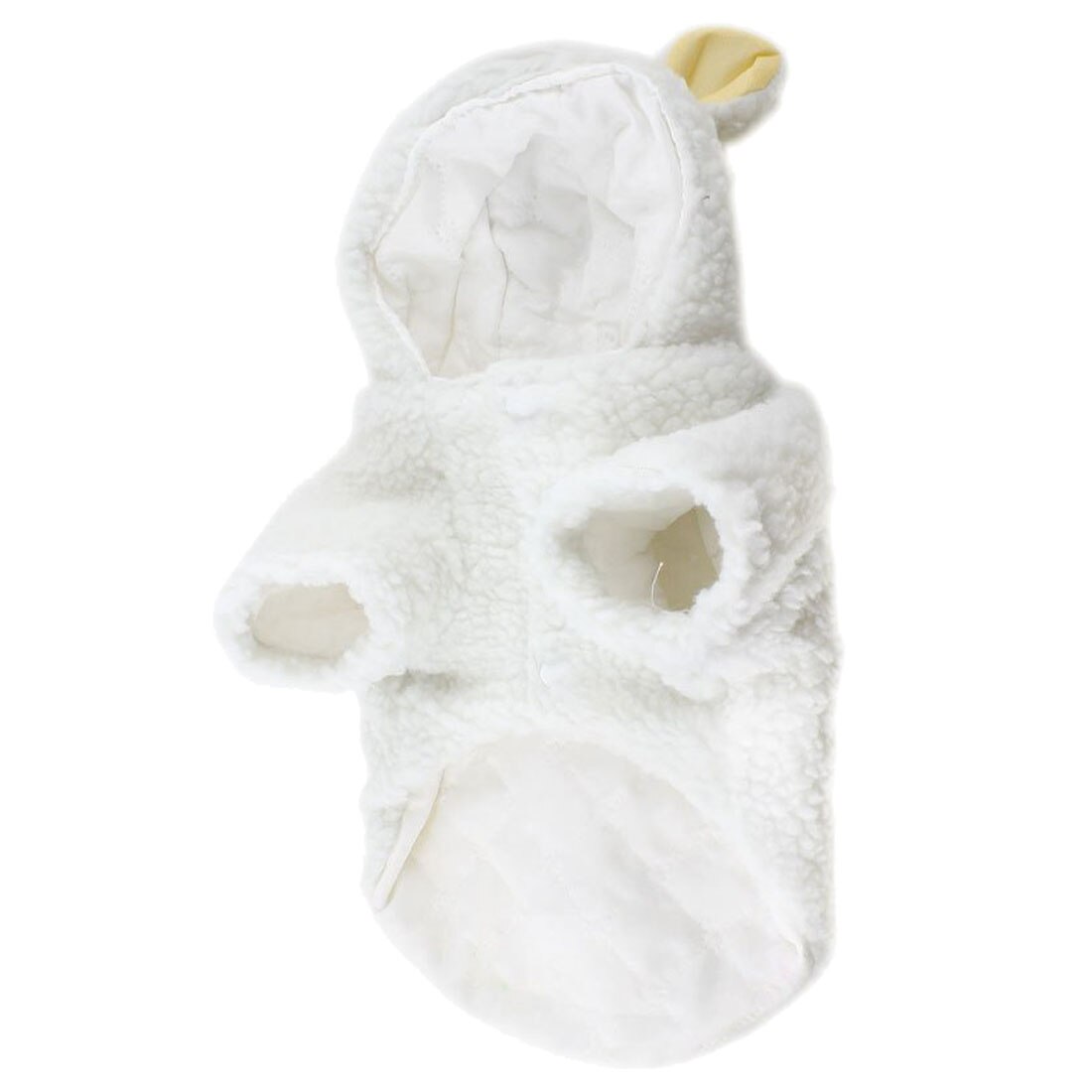 LHLL-     ͵ ֿ   Ǫ Ʈ ǻ L/LHLL-White Sheep Design Press Stud Button Pet Dog Poodle Coat Costume L